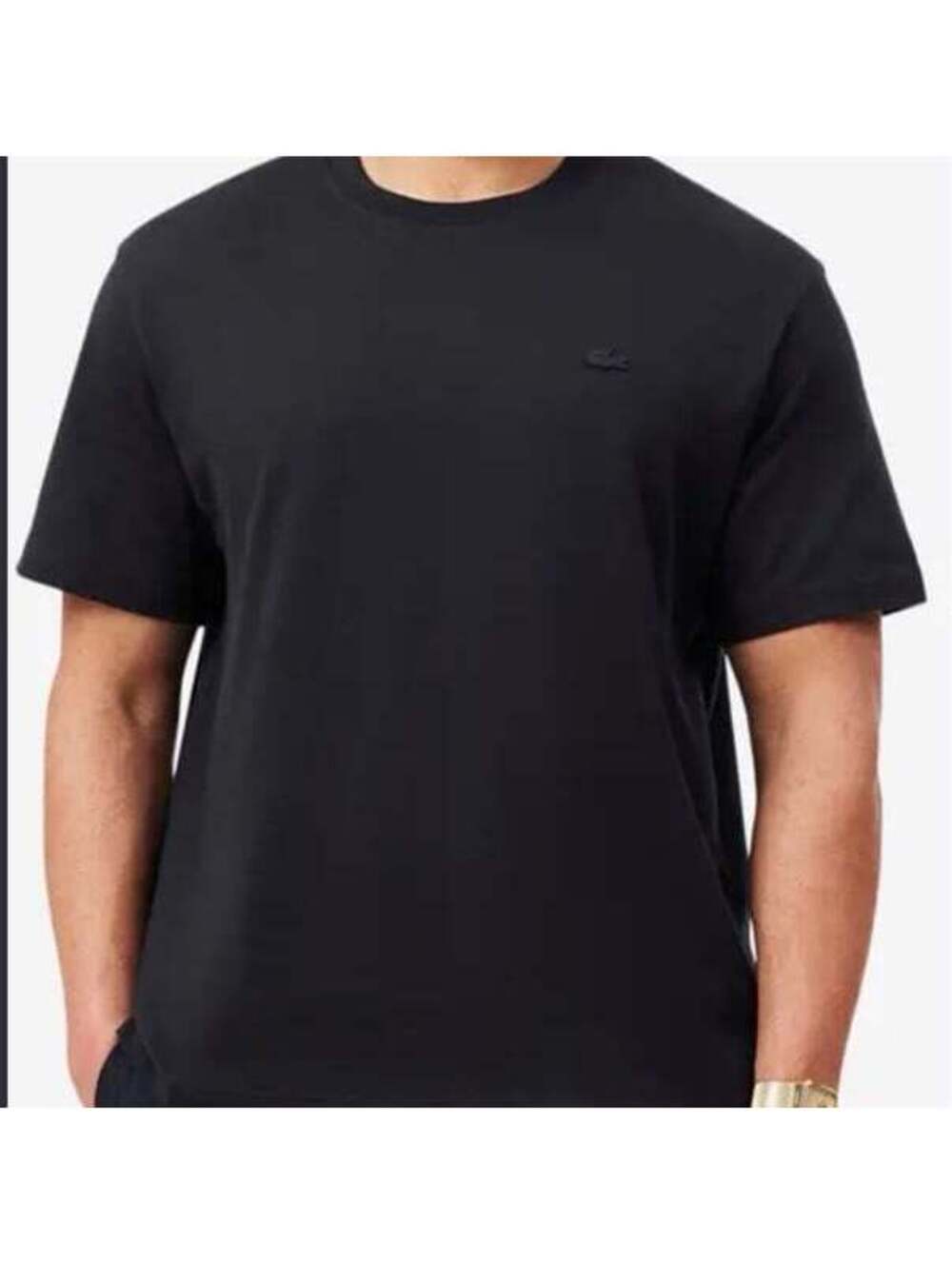 Men's lack Lacoste Crew Neck T-Shirt size S